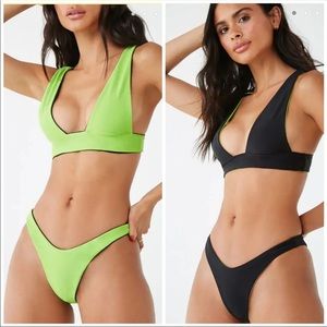 F21 NWT reversible bikini bottom size L